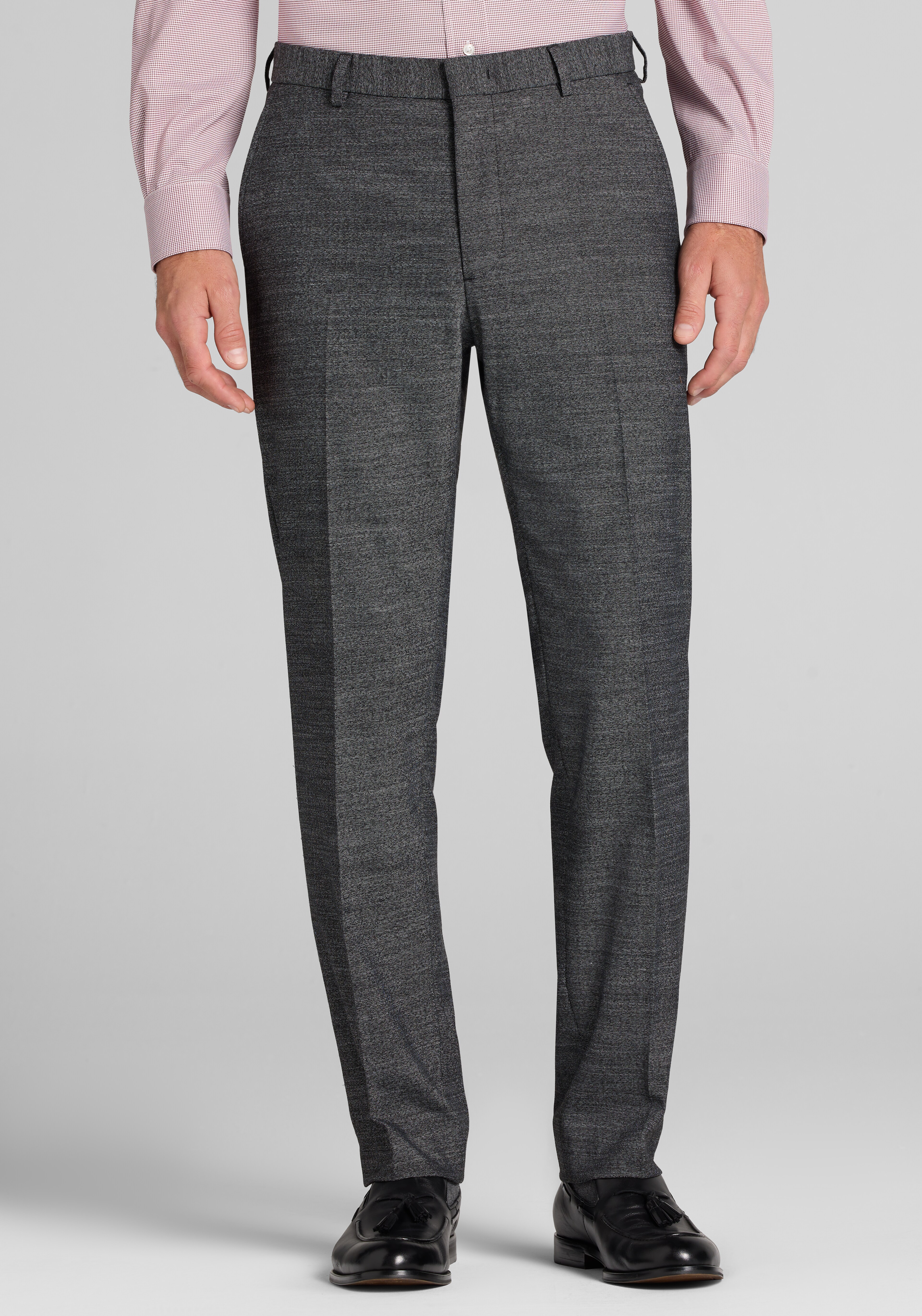 1905 Collection Tailored Fit Herringbone Suit Separates Pants - Big & Tall