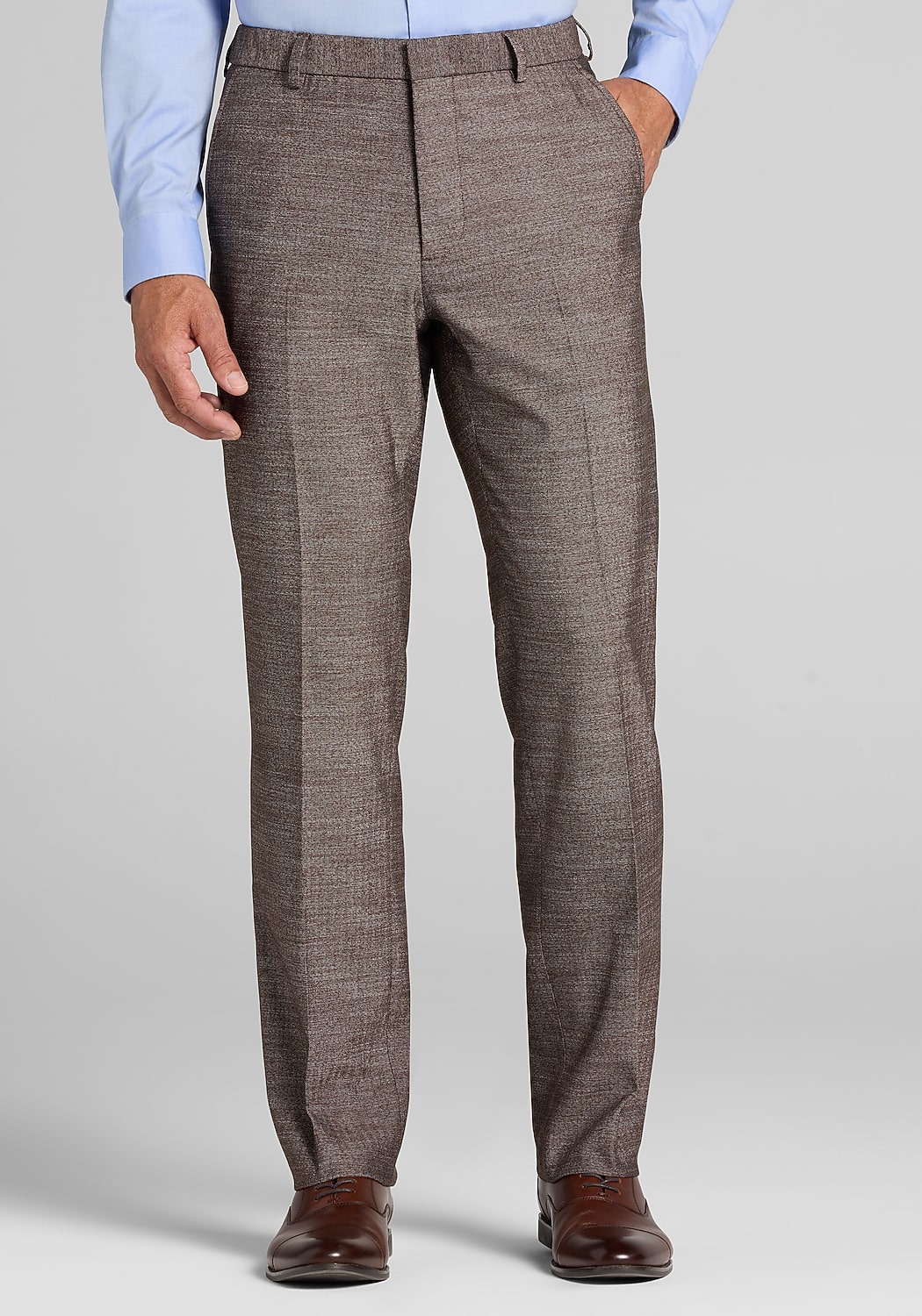 1905 Tailored Fit Herringbone Suit Separates Pants - Big & Tall