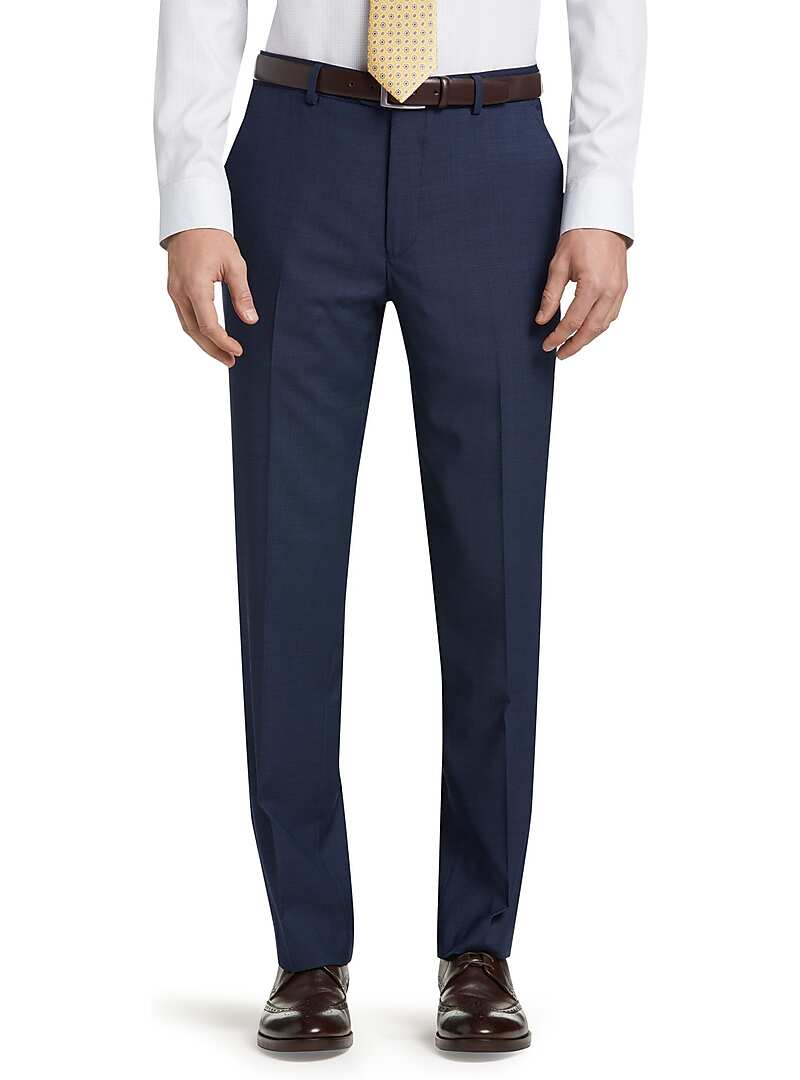 Jos. A. Bank Men's Travel Tech Collection Mini Box Weave Slim Fit Suit Separate Pants