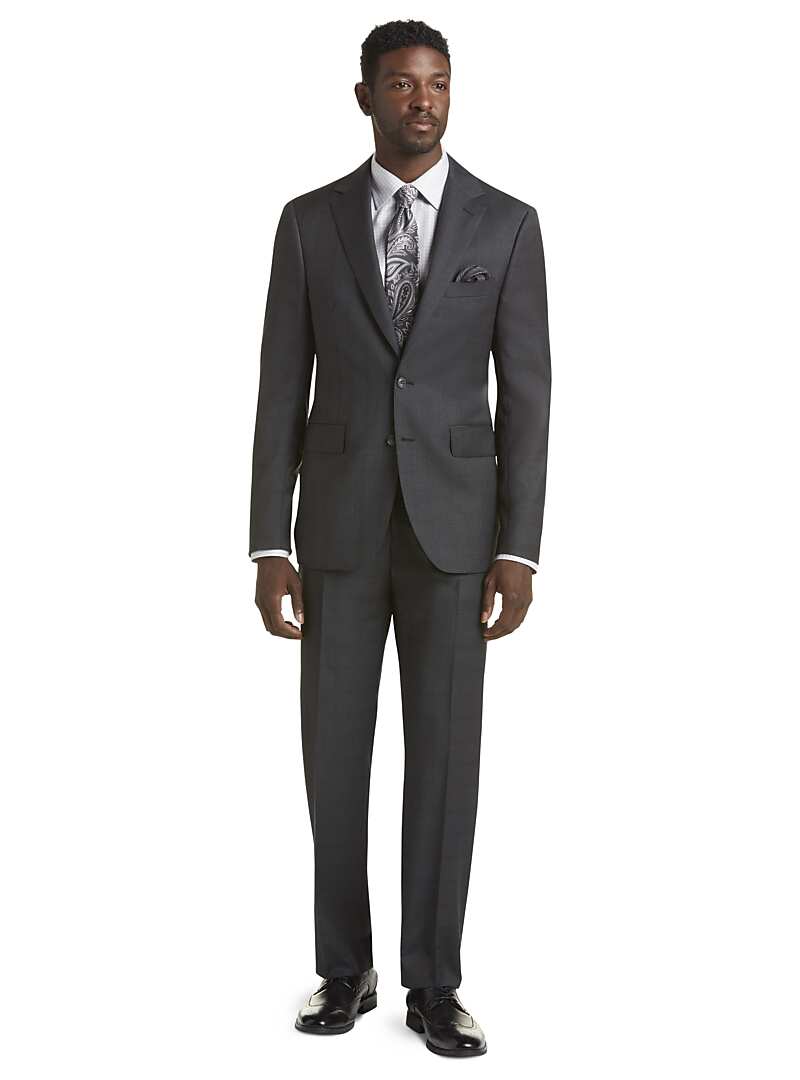 Reserve Collection REDA 1865 Sustainawool™ Slim Fit Plaid Suit ...