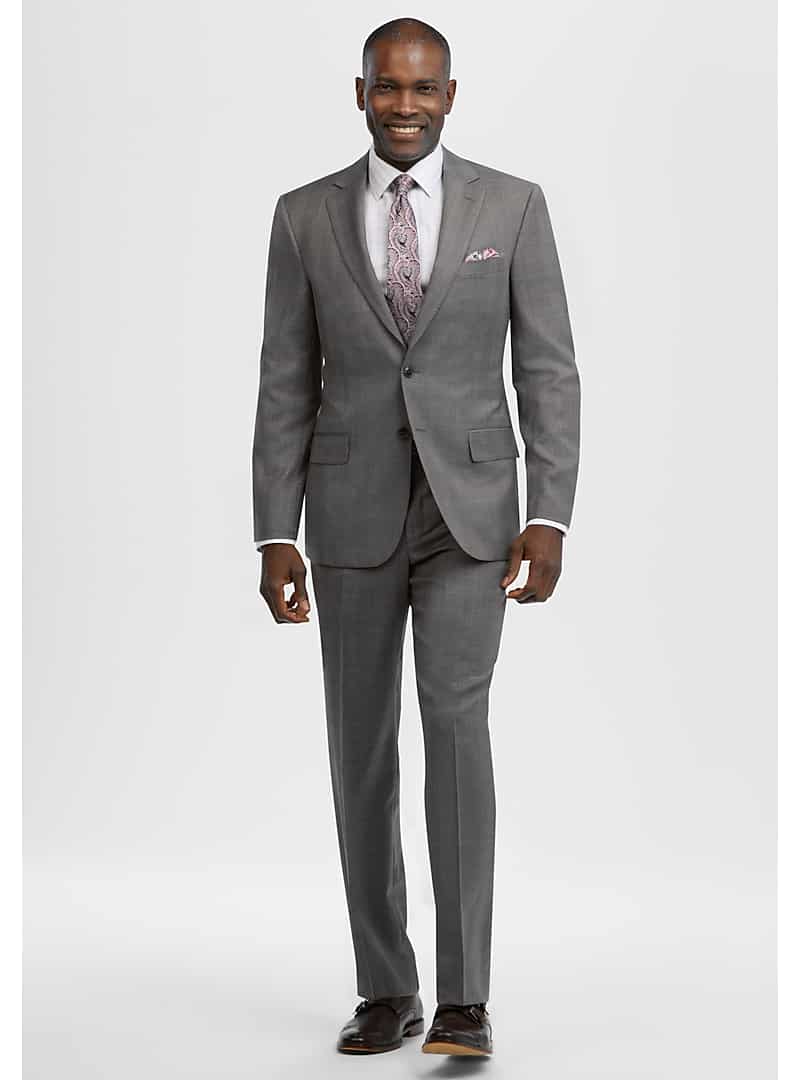 Reserve Collection Tailored Fit Glen Plaid Suit only $99.99 | eDealinfo.com
