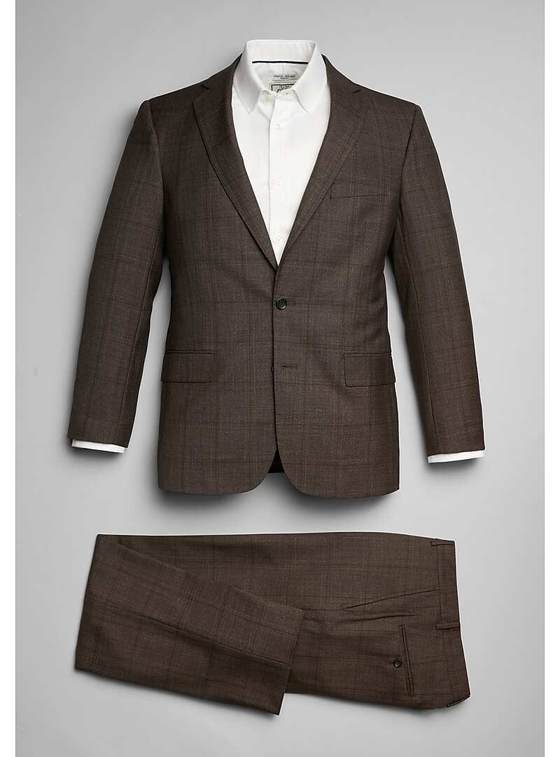 Men's Reserve Collection Tailored Fit Plaid REDA 1865 Sustaina Wool Suit