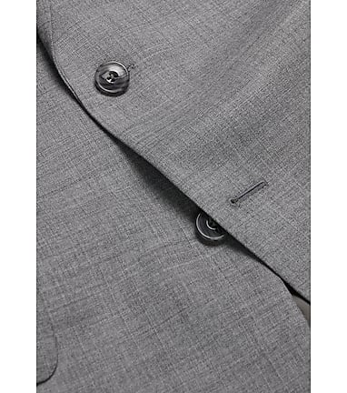 Slim-fit tuxedo suit in a melange wool blend