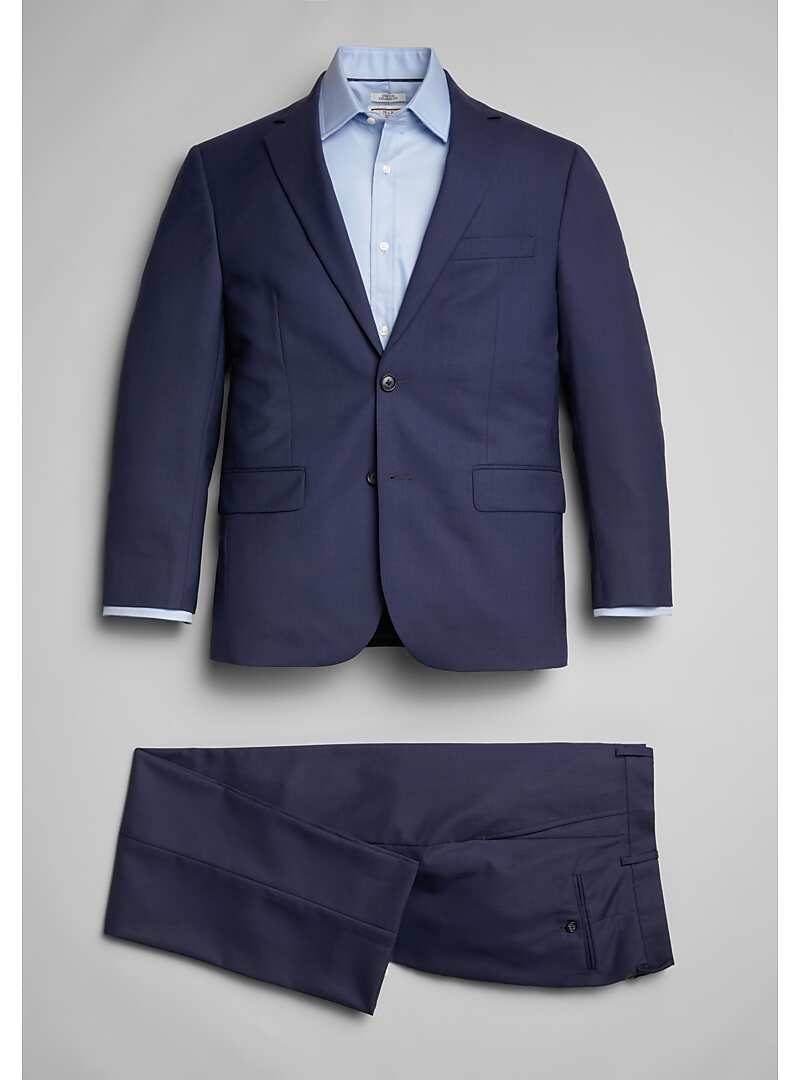 Jos. A. Bank Men's 1905 Collection Tailored Fit Wool-Blend Wedding Suit