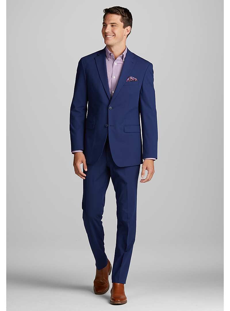 Palm Beach Men's Jim Suit Separate Jacket, Charcoal Stripe, 38 Short At Men's Clothing Store