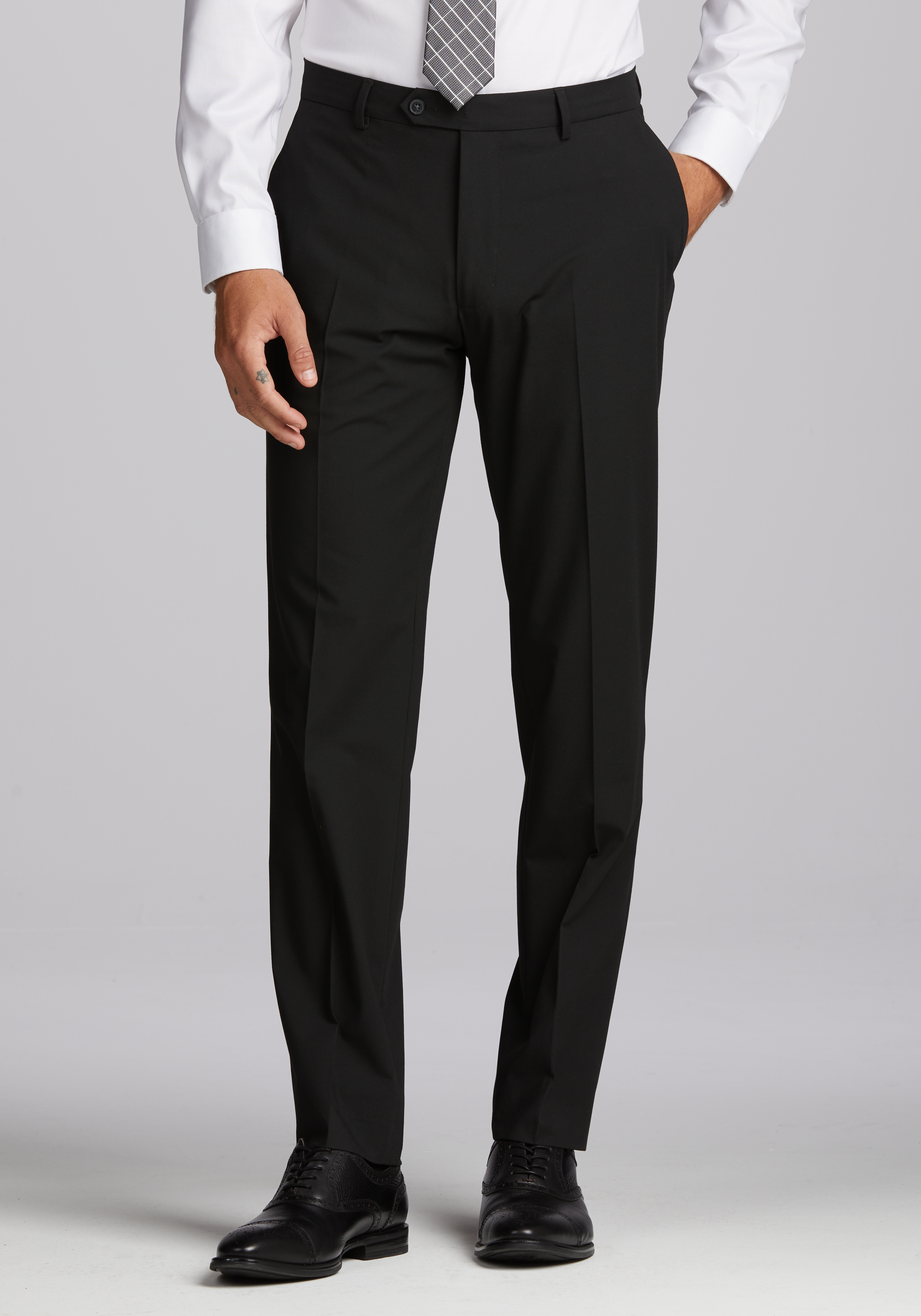 スーツ（メンズ） NINE IN THE MORNING Men Straight Pants GVE35 P01 NAVY Blue Navy Straight Leg Pants in Pure Cotton | SUITSUPPLY