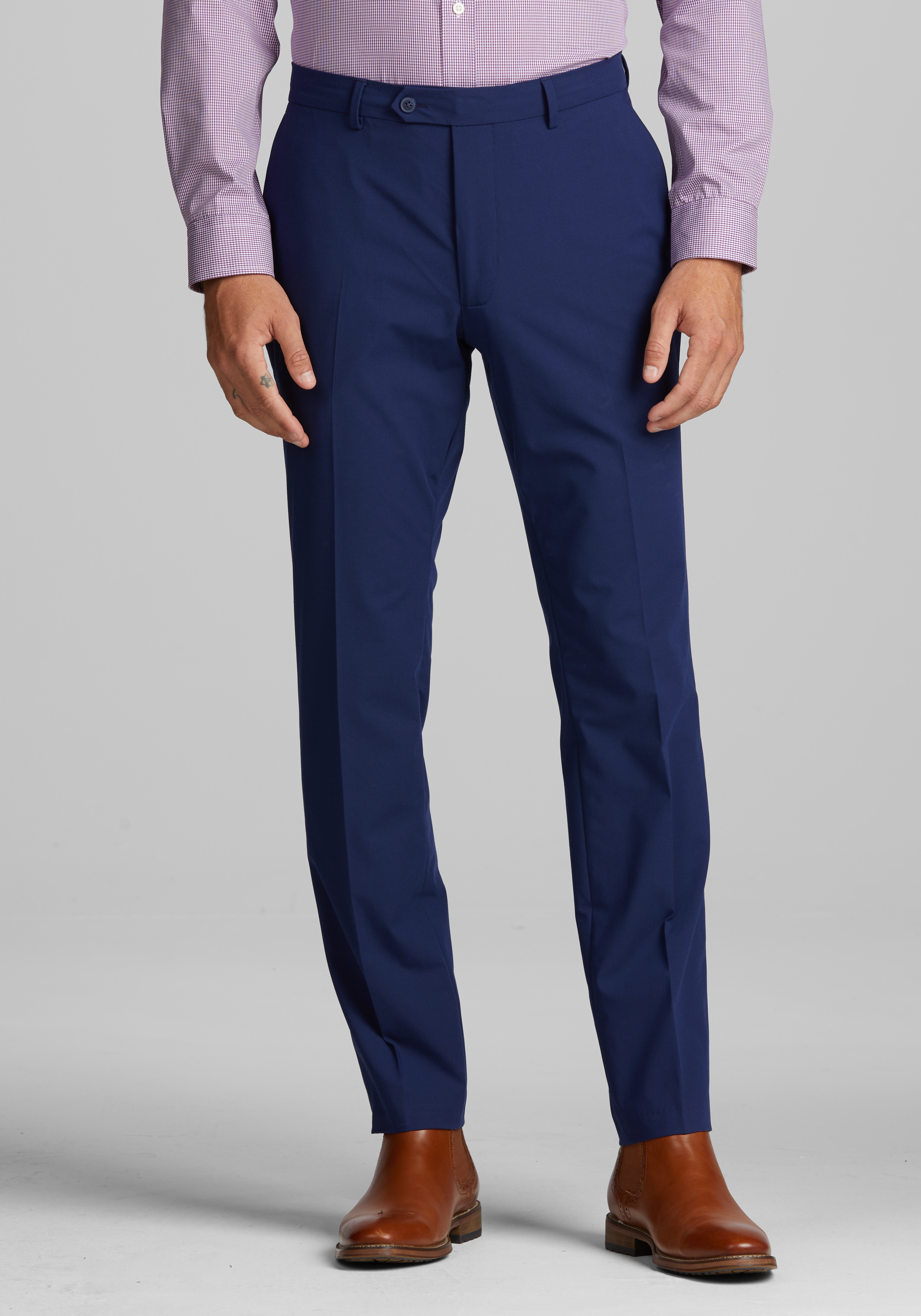Navy blue suit pants