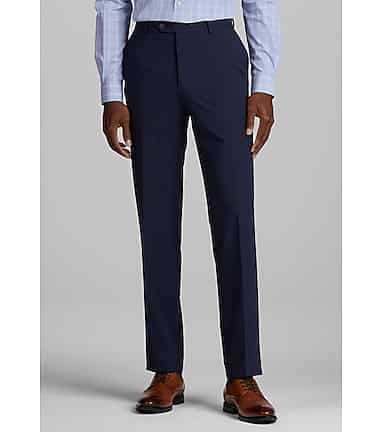 Men's Flat-Front Dress Pants