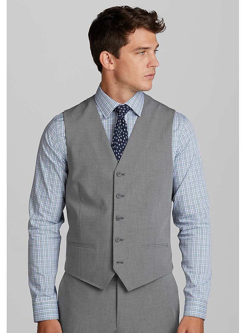 Men's Dress Vests For Men Slim Fit Mens Suit Vest Male Waistcoat