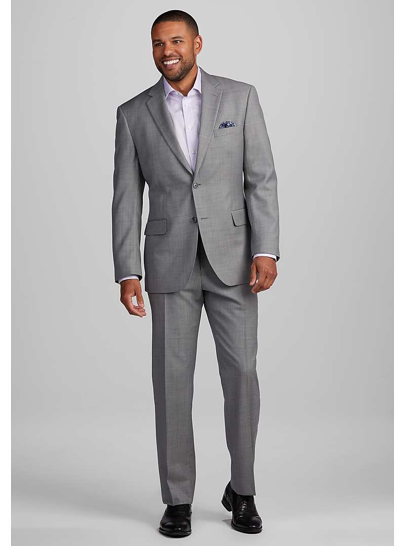Executive Collection Traditional Fit Sharkskin Suit CLEARANCE - All ...