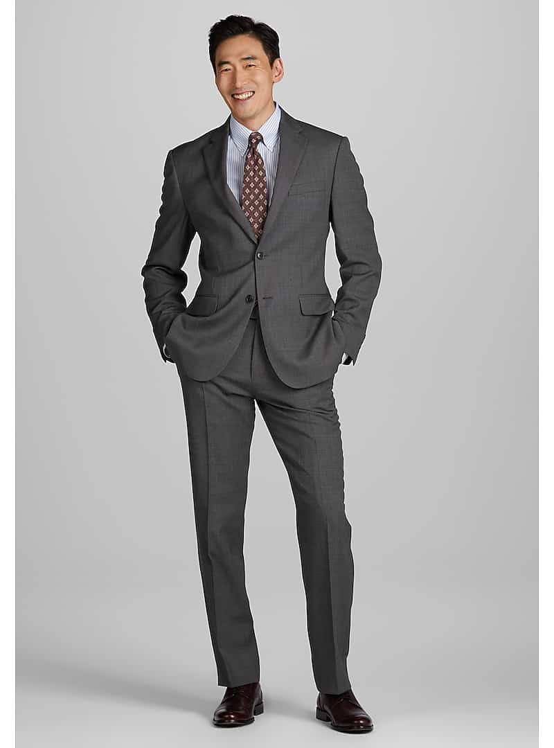 Jos. A. Bank Men's Executive Collection Tailored Fit Tic Weave Suit
