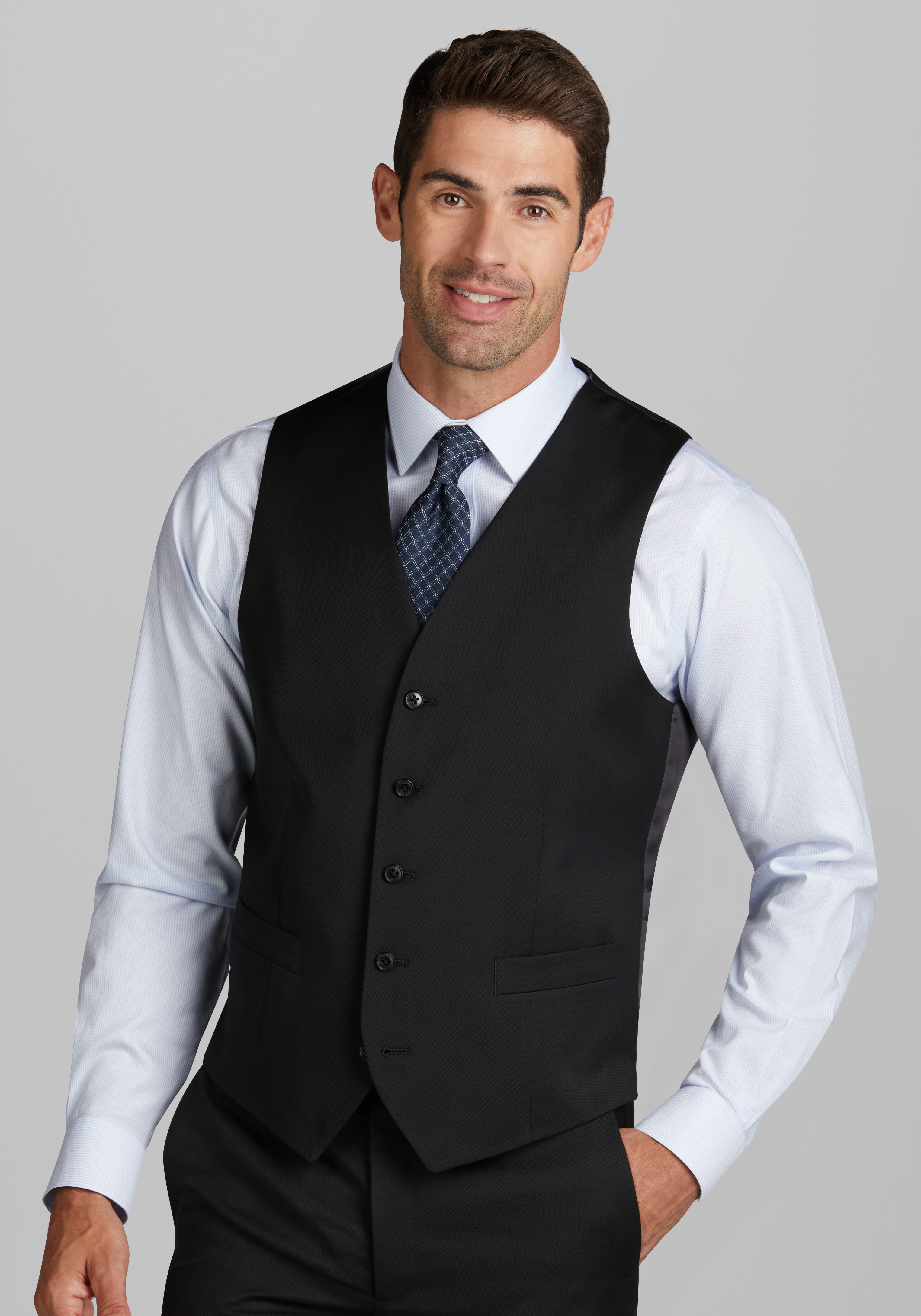 Joseph Abboud Modern Fit Canvas Vest, All Sale