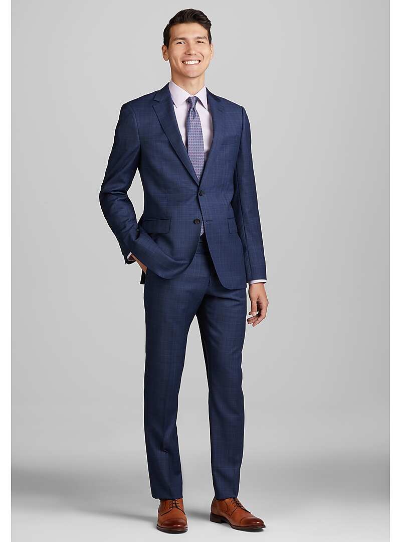 Reserve Collection Tailored Fit Plaid Suit CLEARANCE - All Clearance ...