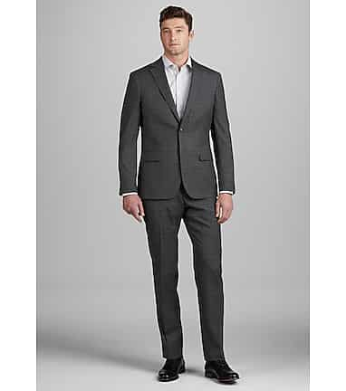 Travel Tech Slim Fit Plaid Suit CLEARANCE