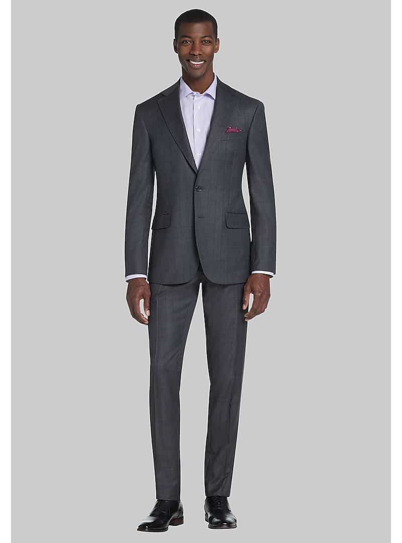 Reserve Collection Tailored Fit Windowpane Suit CLEARANCE - All ...