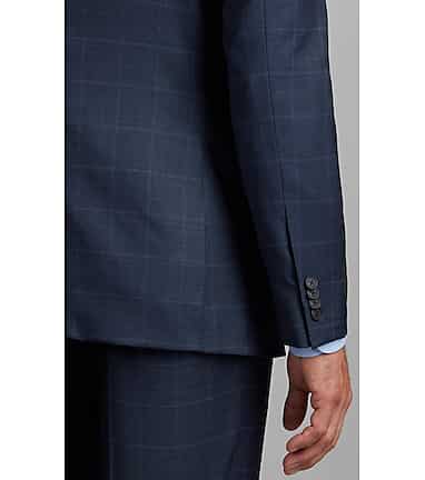 Traveler Collection Tailored Fit Windowpane Suit CLEARANCE - All Clearance