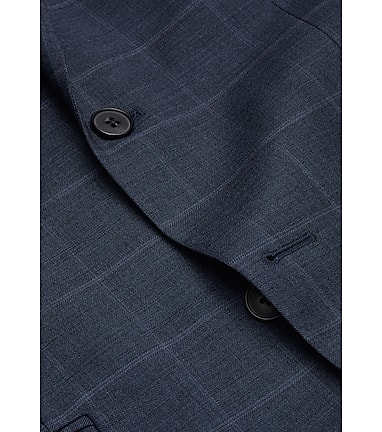 Traveler Collection Tailored Fit Windowpane Suit CLEARANCE - All Clearance