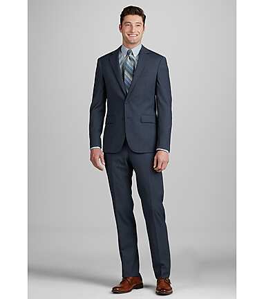 Traveler Collection Slim Fit Tic Weave Suit CLEARANCE - All