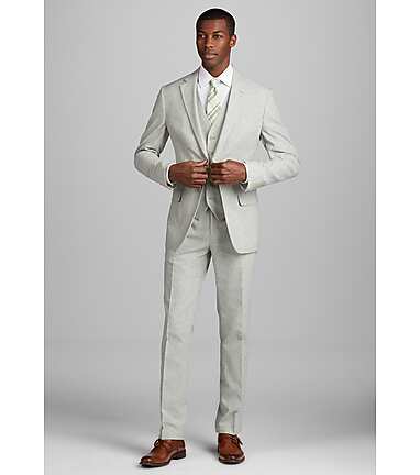 Jos. A. Bank Slim Fit Linen Blend Suit Separates Pants - Memorial