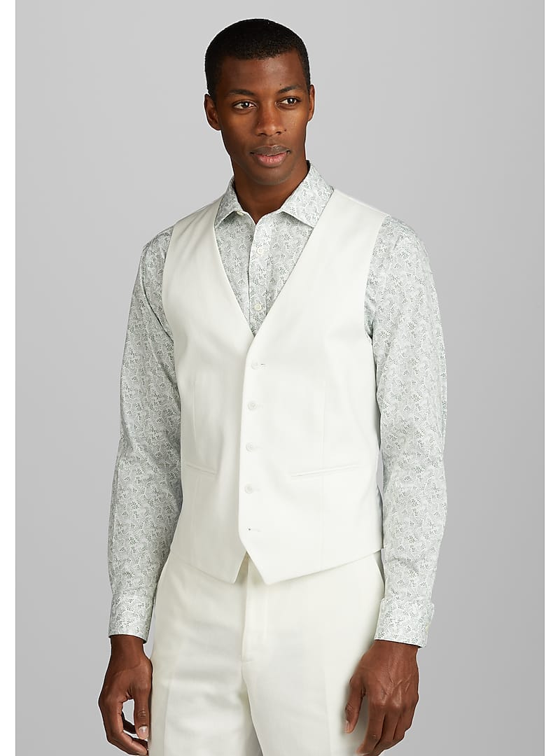 Jos. A. Bank Slim Fit Suit Separates Vest - Linen Collection | Jos A Bank