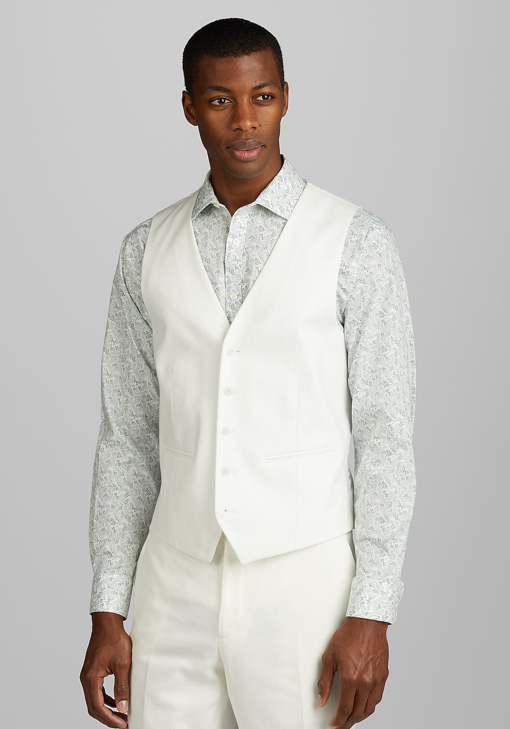 Jos. A. Bank Slim Fit Linen Blend Suit Separates Vest CLEARANCE