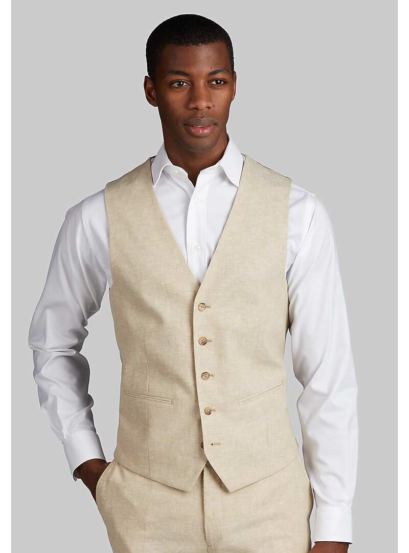 Jos. A. Bank Slim Fit Linen Blend Suit Separates Vest Easter Shop
