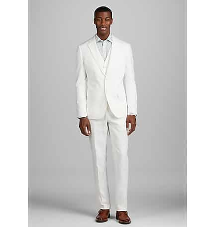 Jos. A. Bank Slim Fit Linen Blend Suit Separates Pants - Memorial