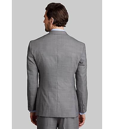 Traveler Collection Tailored Fit Plaid Suit CLEARANCE - All