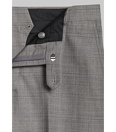 Traveler Collection Tailored Fit Plaid Suit CLEARANCE