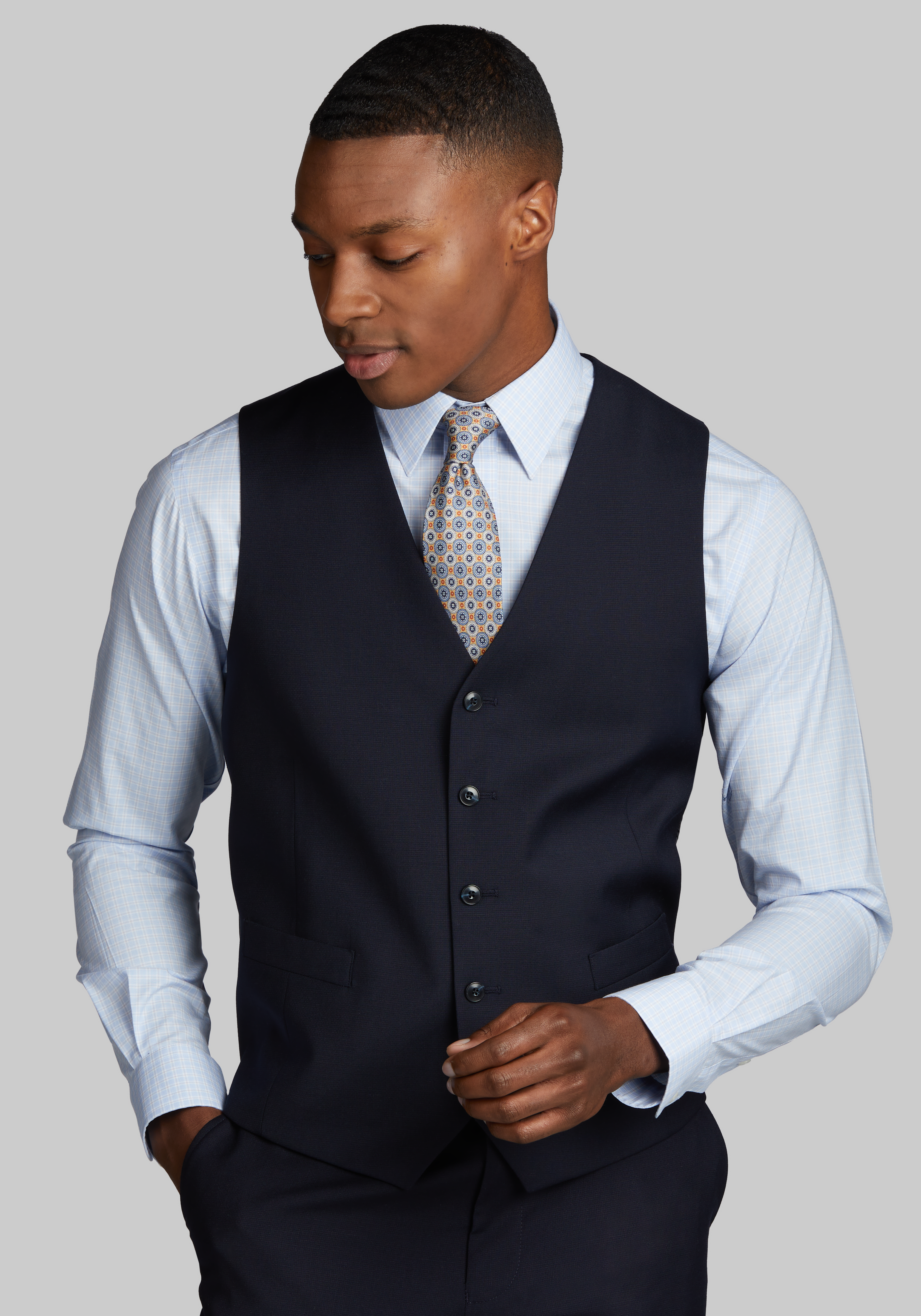 Grey suit vest deals and pants