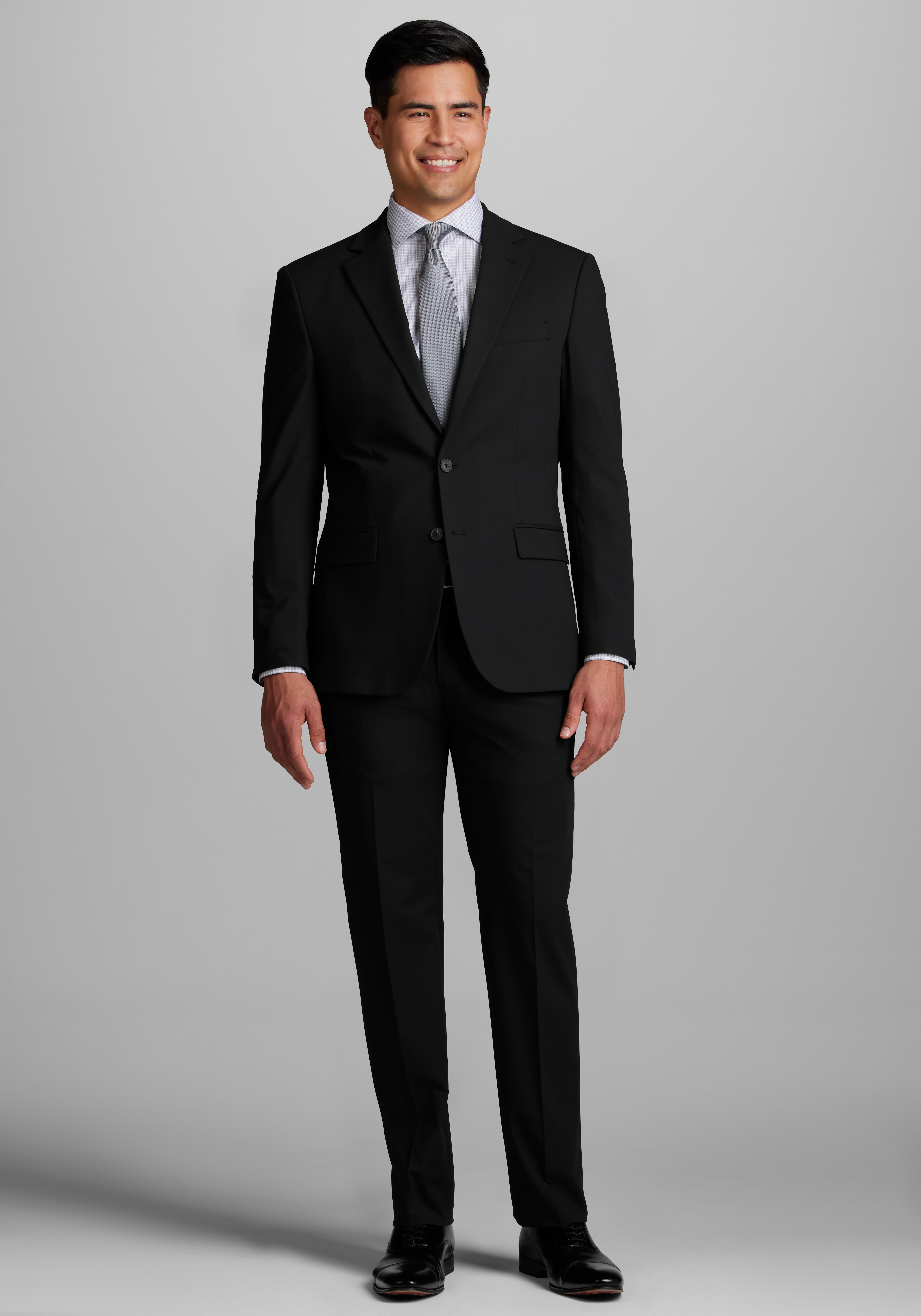 Black store slim suit