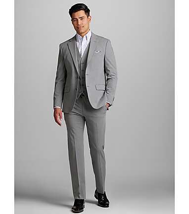 Men s Jos. A. Bank Slim Fit Suit Jacket at Jos. A. Bank Light Grey Size 40 Long Suit Separates