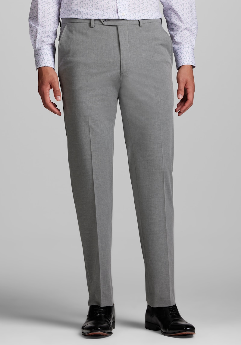 JoS. A. Bank Men's Slim Fit Suit Separates Pants, Light Grey, 40x30