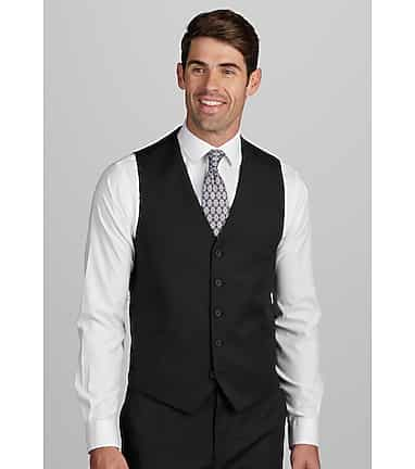 Traveler Collection Tailored Fit Suit Separates Vest - Memorial