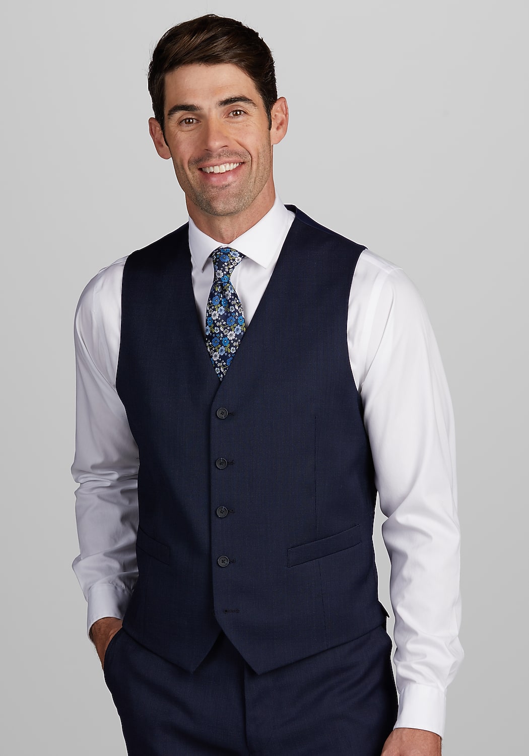 Traveler&reg; Performance Collection Tailored Fit Suit Separates Vest CLEARANCE