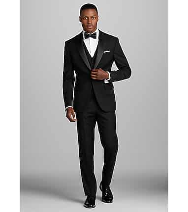 Black Slim Fit Suit Blazer|205041201