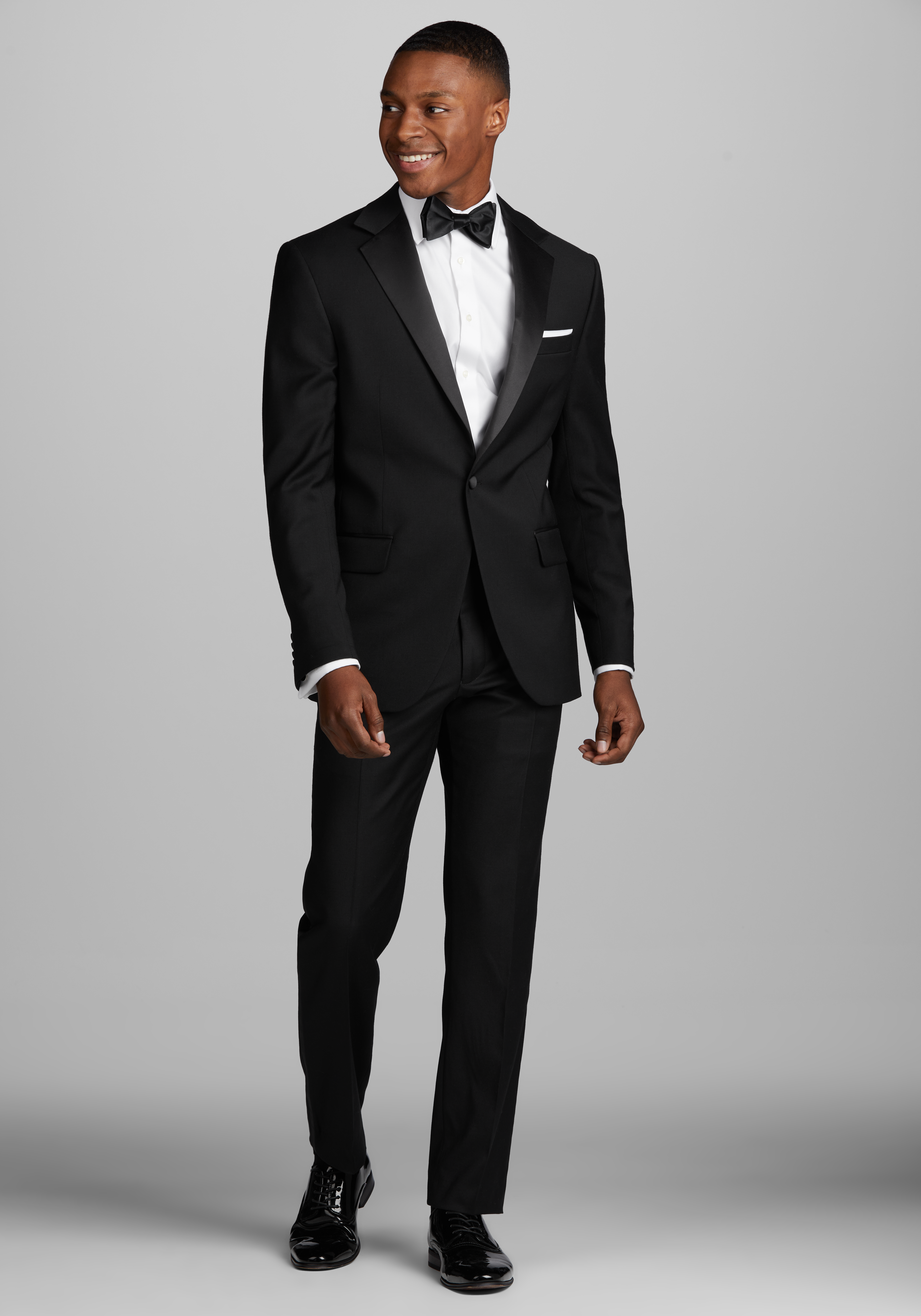 Men's suits slim fit on sale black