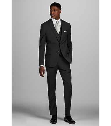 SLIM FIT SUIT BLAZER - Black