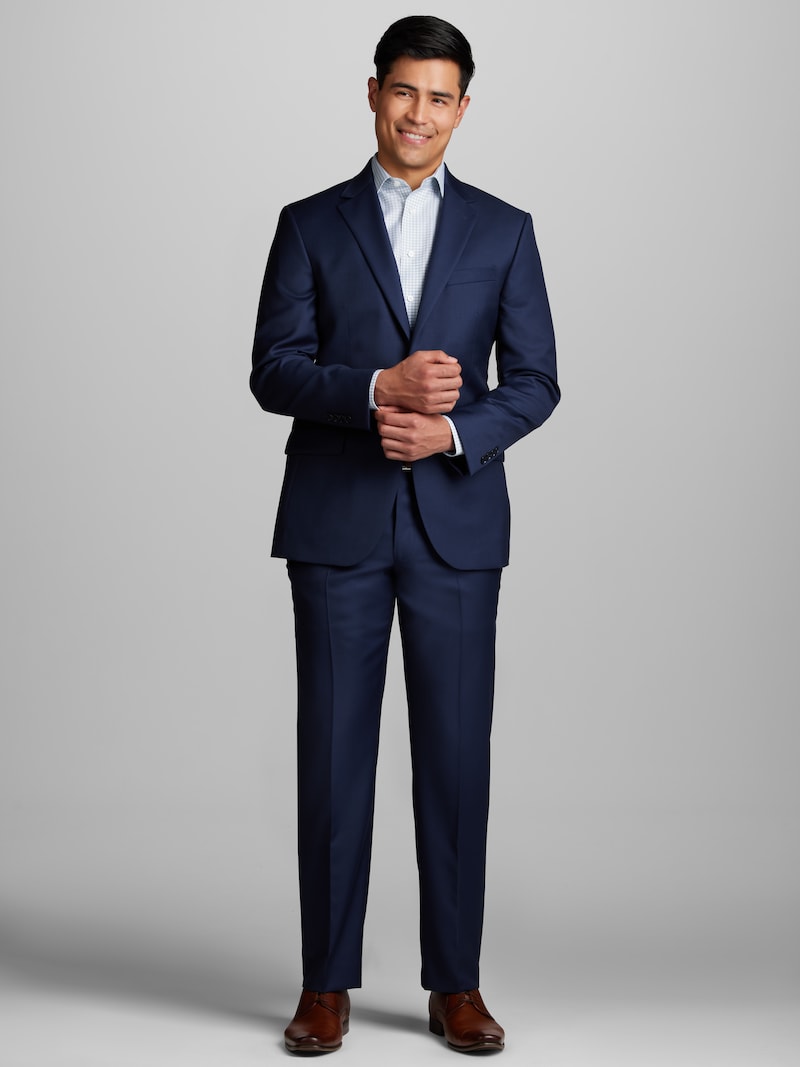 JoS. A. Bank Men's Slim Fit Suit Separates Jacket, Bright Navy, 38 Short