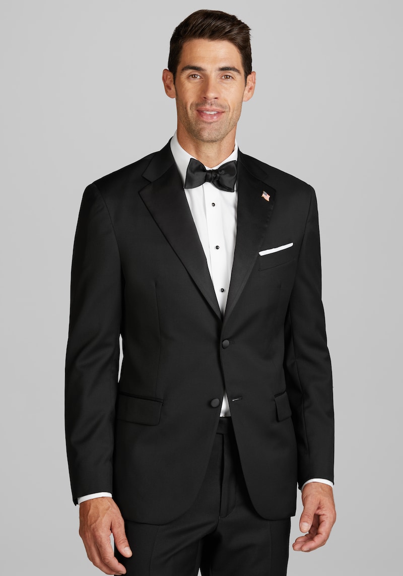 JoS. A. Bank Men's Reserve Collection Tailored Fit Tuxedo Separates Jacket, Black, 39 Regular