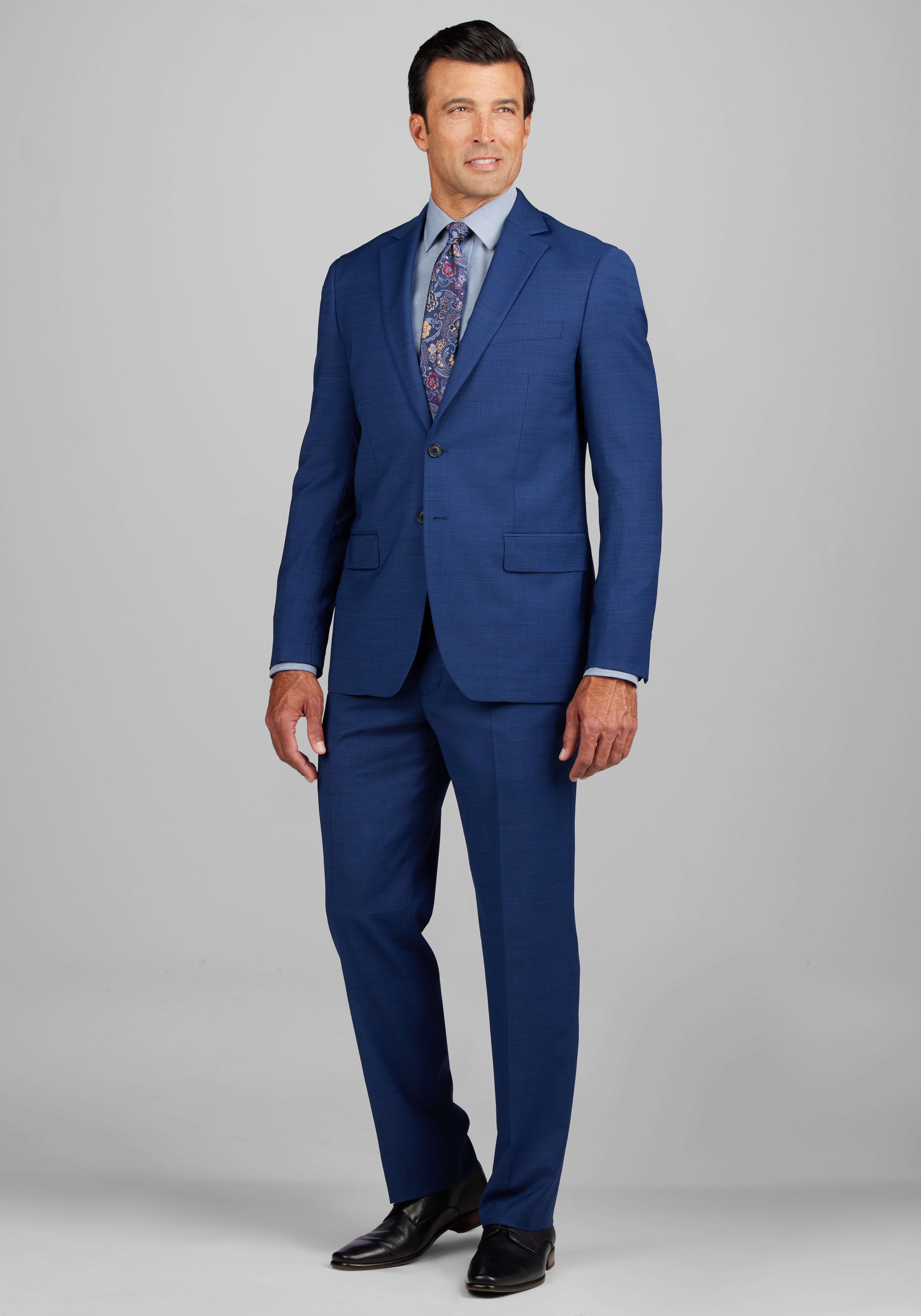 Men Suit Stylish Navy Blue Suit 3 Piece Suit Business Suit for Men