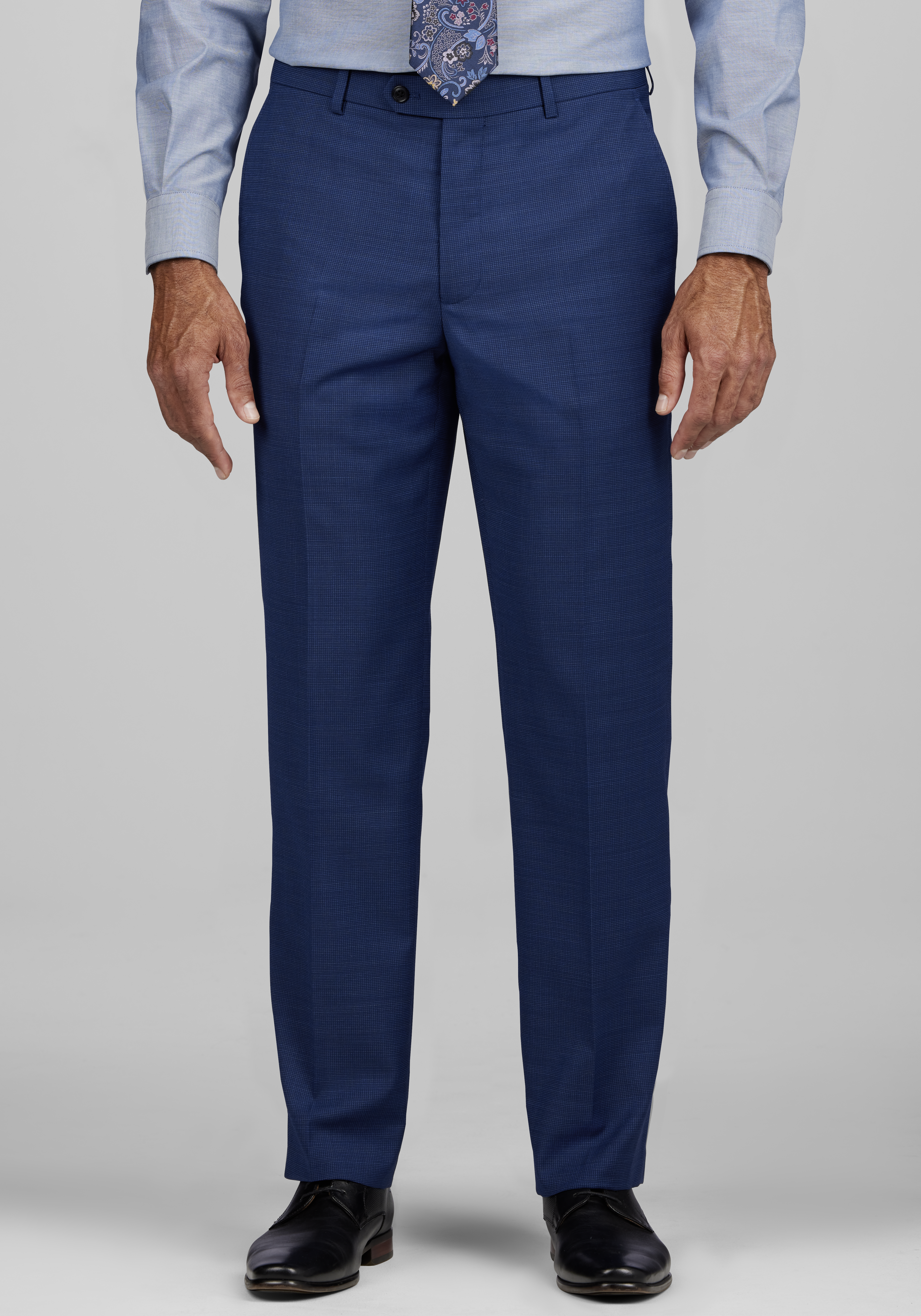 Tailored Navy Blue Slim Pants for Men – Cutton Garments