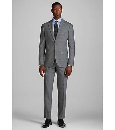 Light Grey Twill Classic Suit Jacket