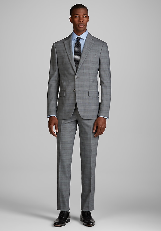Jos. A. Bank Slim Fit Glen Plaid Suit Separate Jacket - Big