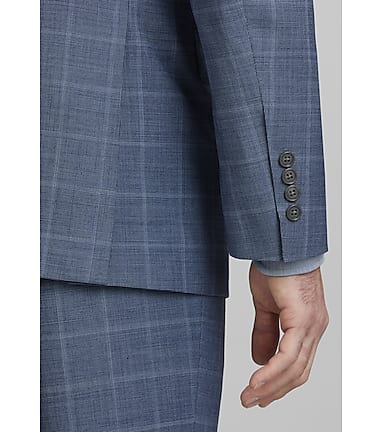 Jos a bank blue blazer top