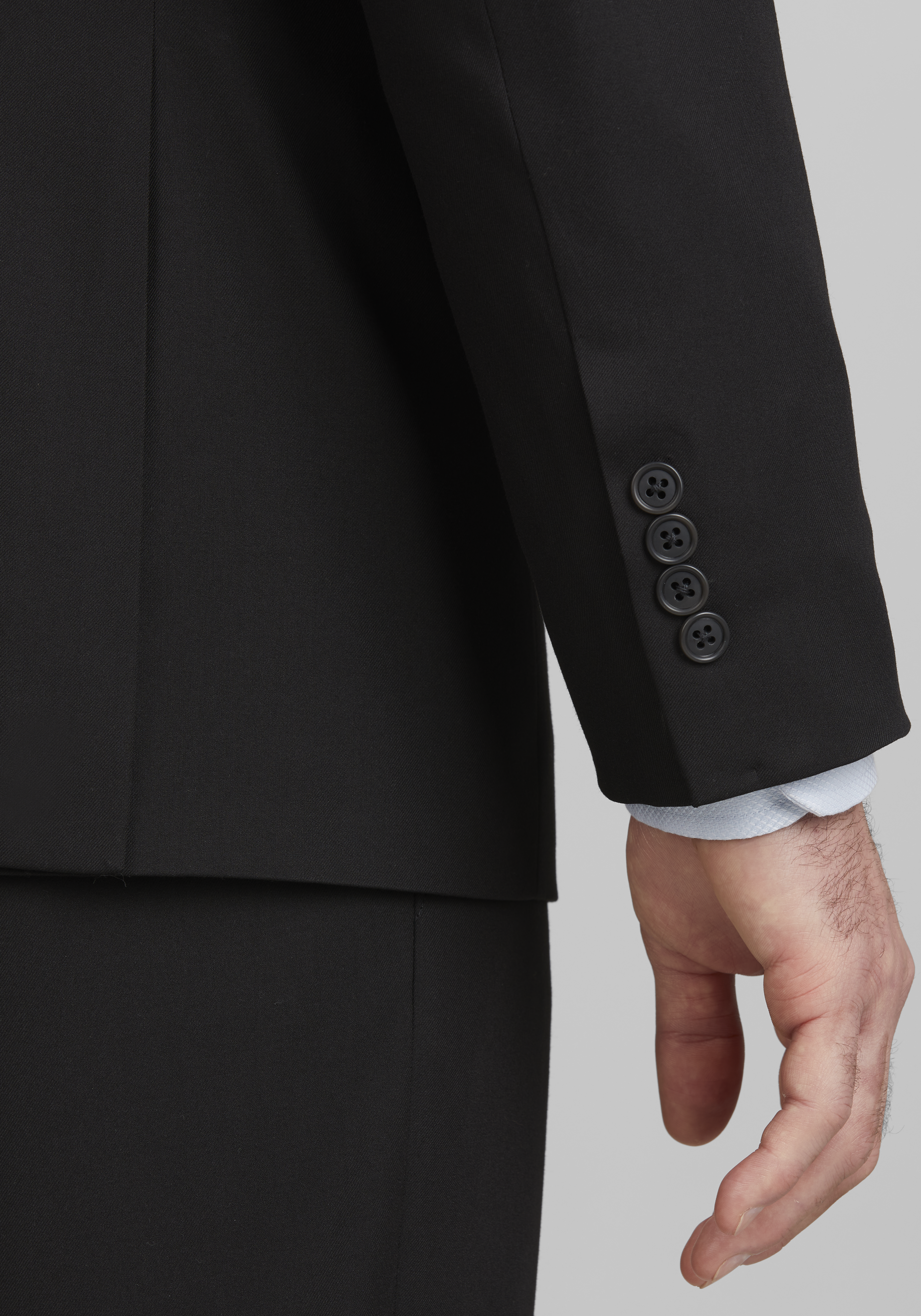 1905 Collection Tailored Fit Solid Suit Separates Jacket