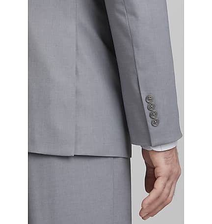 Calvin Klein Grey Sharkskin Slim-fit Suit in Gray for Men