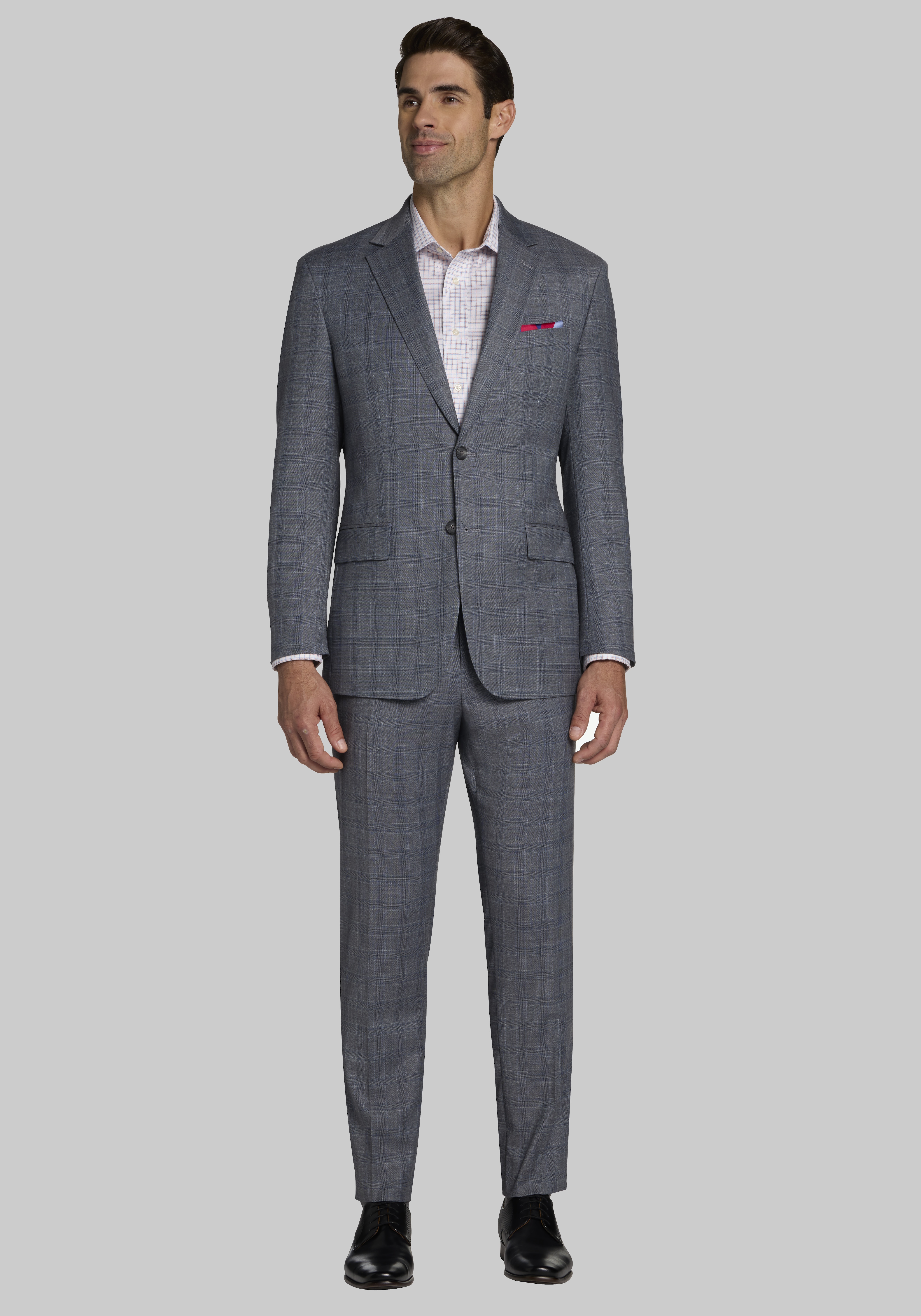 Grey Plaid Suits