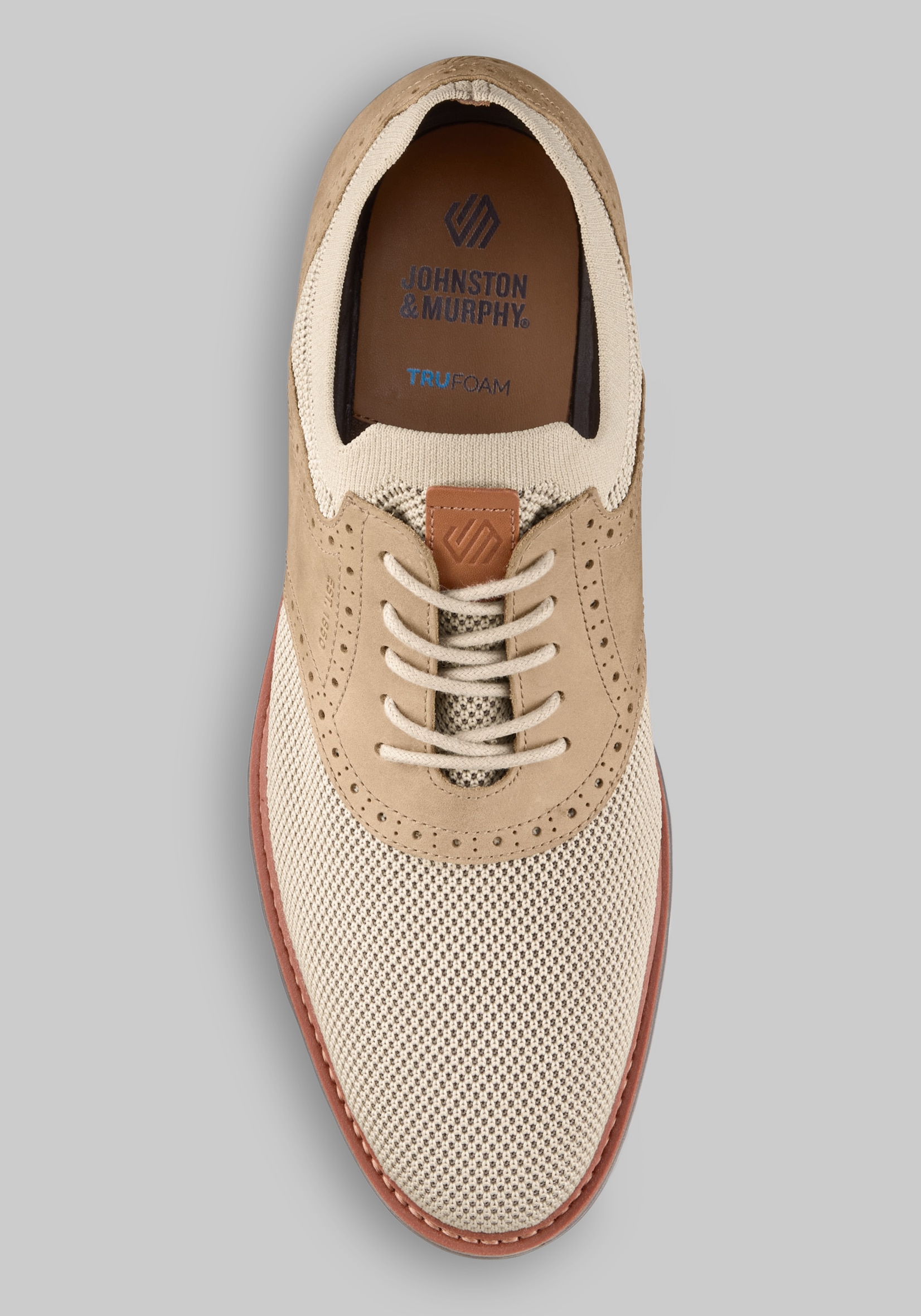 Johnston & Murphy Braxton Knit Saddle Sneakers