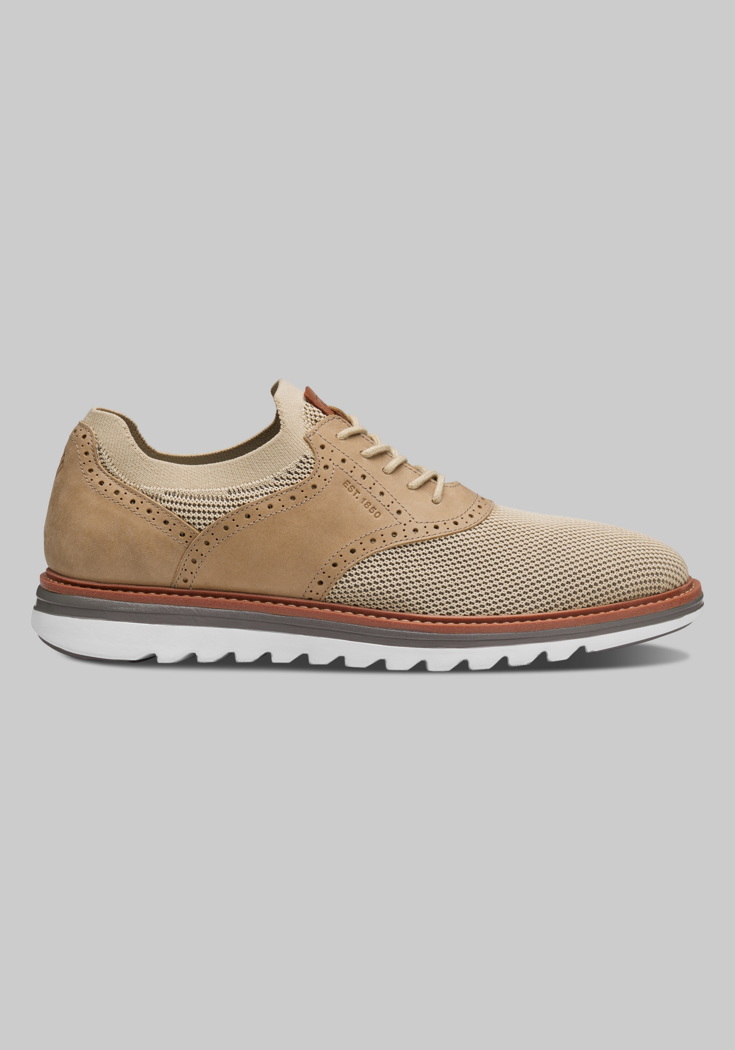 Johnston & Murphy Braxton Knit Saddle Sneakers
